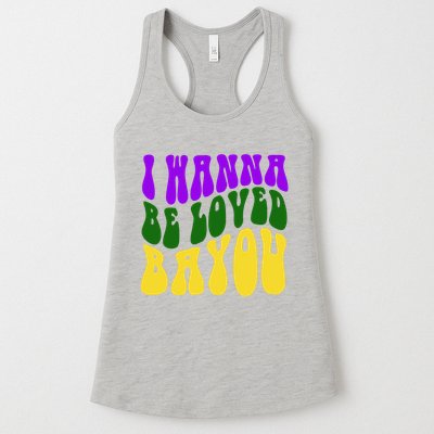 I Wanna Be Loved Bayou Mardi Gras Womens Tank Top