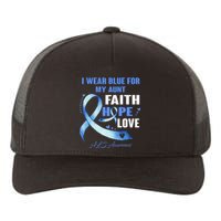 I Wear Blue For My Aunt Als Awareness Faith Hope Love Yupoong Adult 5-Panel Trucker Hat