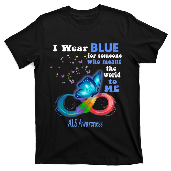 I Wear Blue ALS Awareness T-Shirt