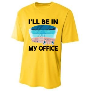 I Will Be In My Office Airplane Flying Aircraft Gift Performance Sprint T-Shirt