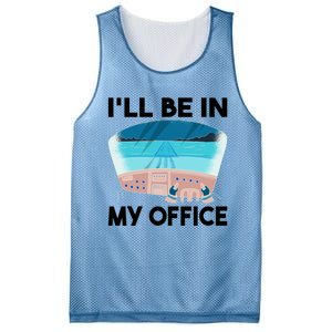 I Will Be In My Office Airplane Flying Aircraft Gift Mesh Reversible Basketball Jersey Tank