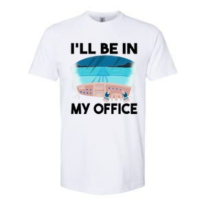 I Will Be In My Office Airplane Flying Aircraft Gift Softstyle CVC T-Shirt