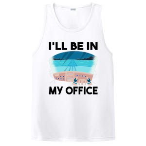 I Will Be In My Office Airplane Flying Aircraft Gift PosiCharge Competitor Tank