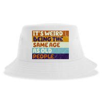 It's Weird Being The Same Age As Old People Funny Sustainable Bucket Hat
