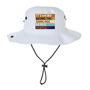 It's Weird Being The Same Age As Old People Funny Legacy Cool Fit Booney Bucket Hat