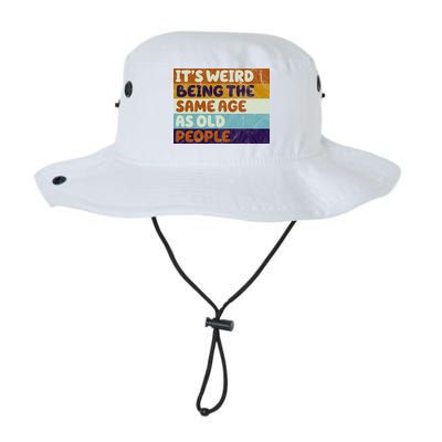 It's Weird Being The Same Age As Old People Funny Bucket Hat