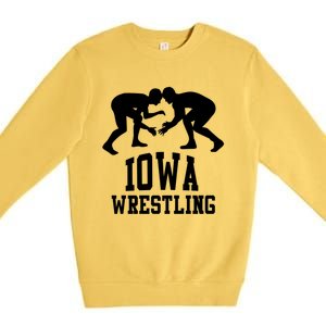 Iowa Wrestling Cool Gift Premium Crewneck Sweatshirt