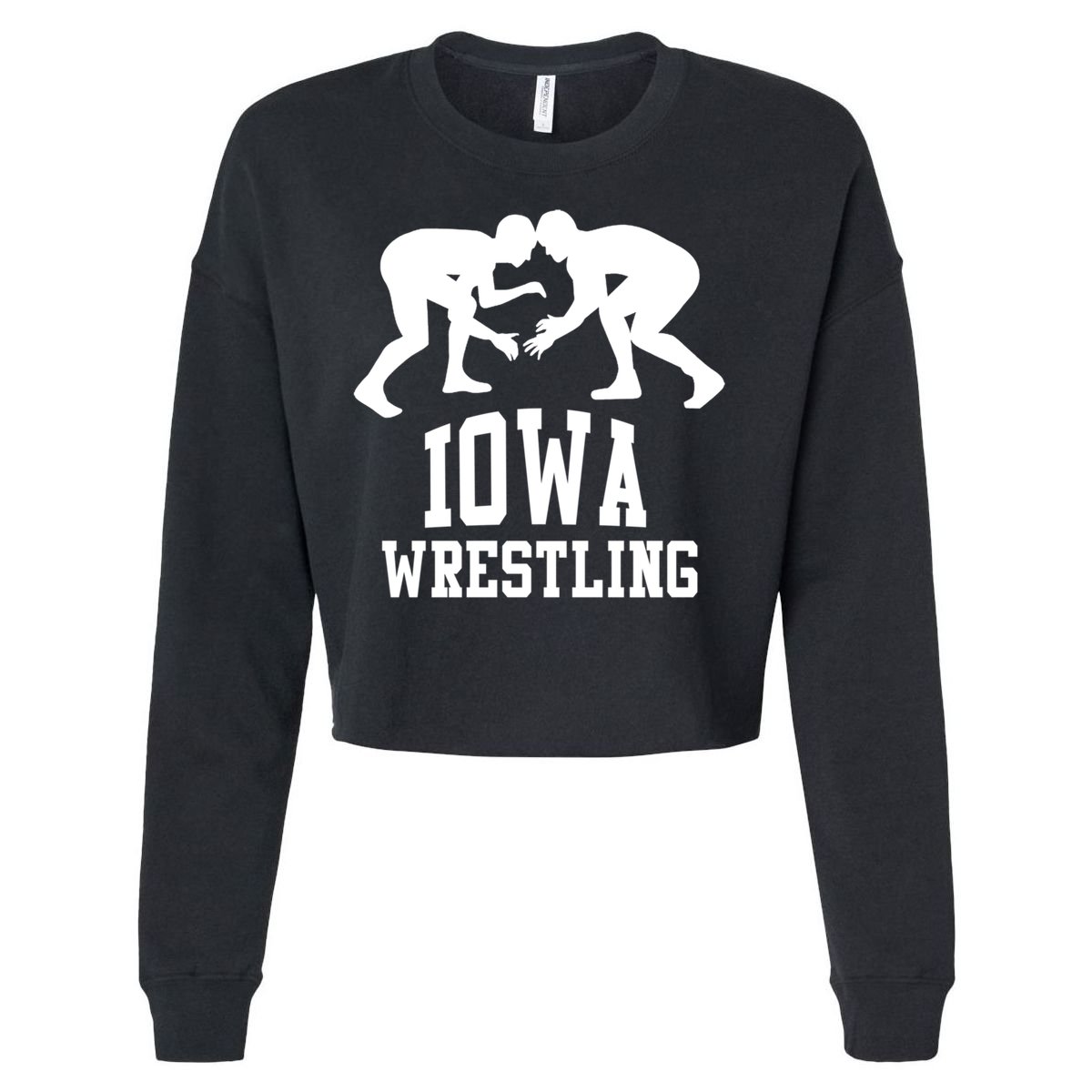 Iowa Wrestling Cool Gift Cropped Pullover Crew