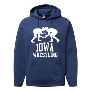 Iowa Wrestling Cool Gift Performance Fleece Hoodie