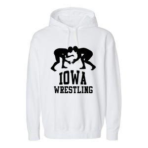 Iowa Wrestling Cool Gift Garment-Dyed Fleece Hoodie