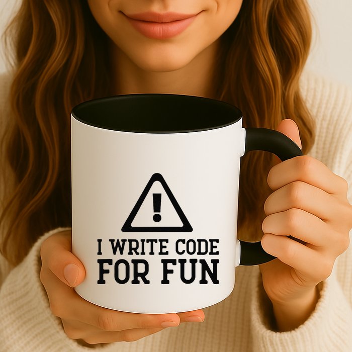 I Write Code For Fun Computer Coding Programmer Funny Nurd Coffee Mug