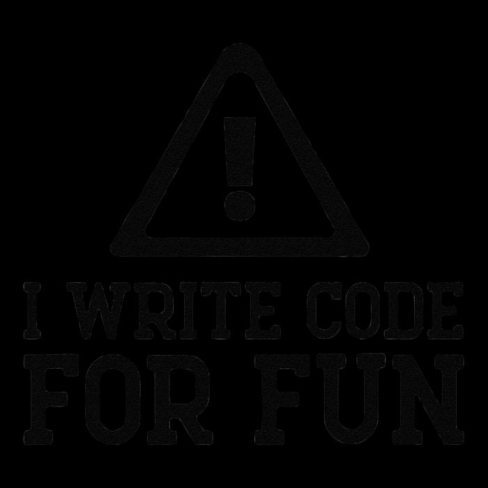 I Write Code For Fun Computer Coding Programmer Funny Nurd Women's Racerback Tank
