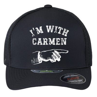 IM With Car Flexfit Unipanel Trucker Cap