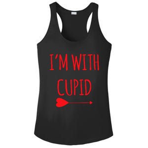 IM With Cupid Funny Valentines Day Gift Ladies PosiCharge Competitor Racerback Tank