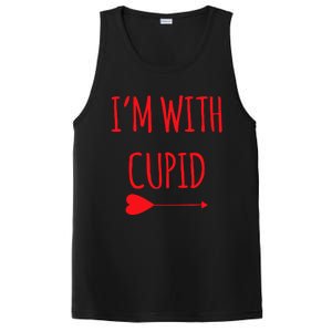 IM With Cupid Funny Valentines Day Gift PosiCharge Competitor Tank