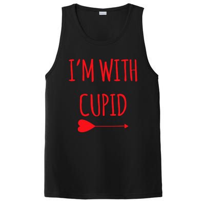 IM With Cupid Funny Valentines Day Gift PosiCharge Competitor Tank