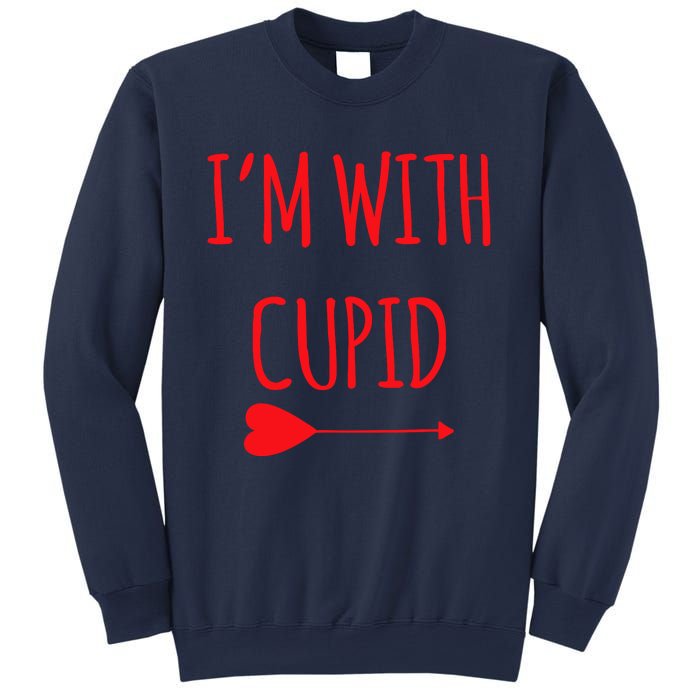 IM With Cupid Funny Valentines Day Gift Sweatshirt