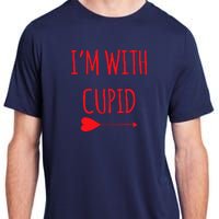 IM With Cupid Funny Valentines Day Gift Adult ChromaSoft Performance T-Shirt