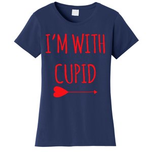 IM With Cupid Funny Valentines Day Gift Women's T-Shirt