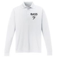 I Wont Cause Any Treble Vintage Black Bass Player Performance Long Sleeve Polo