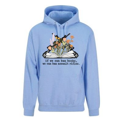 If We Can Ban Books We Can Ban Assault Rifles Unisex Surf Hoodie