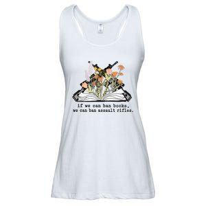 If We Can Ban Books We Can Ban Assault Rifles Ladies Essential Flowy Tank