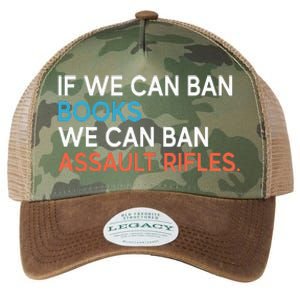 If We Can Ban Books We Can Ban Assault Rifles Legacy Tie Dye Trucker Hat