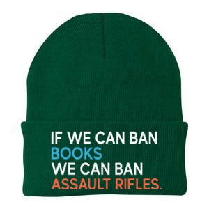 If We Can Ban Books We Can Ban Assault Rifles Knit Cap Winter Beanie