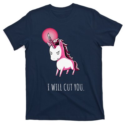 I Will Cut You Stabby Unicorn Funny T-Shirt