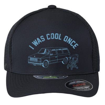 I Was Cool Once Retro Vintage Car Van Flexfit Unipanel Trucker Cap