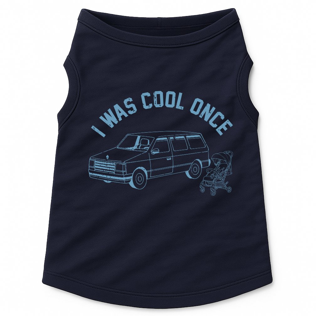 I Was Cool Once Retro Vintage Car Van Doggie Tank