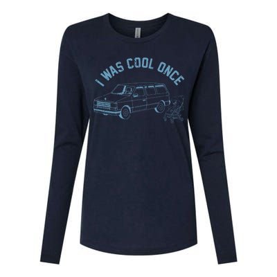 I Was Cool Once Retro Vintage Car Van Womens Cotton Relaxed Long Sleeve T-Shirt