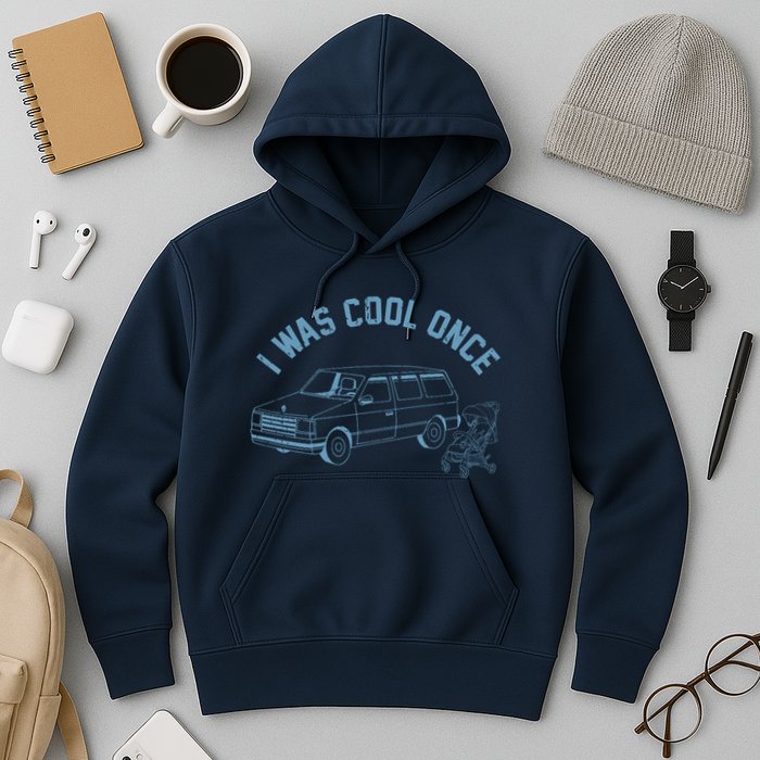I Was Cool Once Retro Vintage Car Van Hoodie