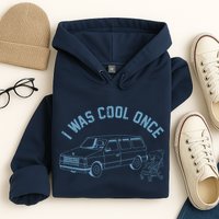 I Was Cool Once Retro Vintage Car Van Hoodie
