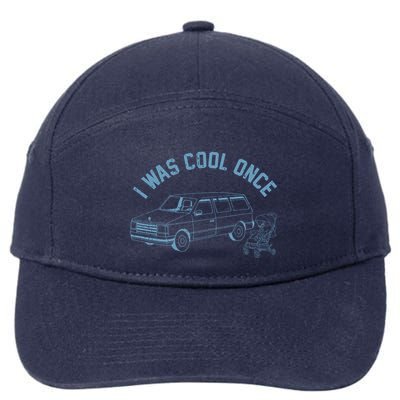 I Was Cool Once Retro Vintage Car Van 7-Panel Snapback Hat
