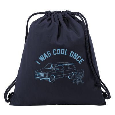 I Was Cool Once Retro Vintage Car Van Drawstring Bag