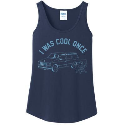 I Was Cool Once Retro Vintage Car Van Ladies Essential Tank