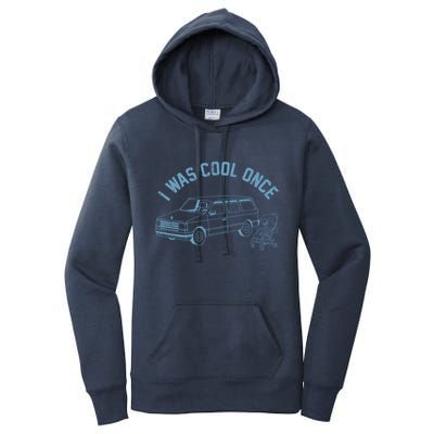 I Was Cool Once Retro Vintage Car Van Women's Pullover Hoodie