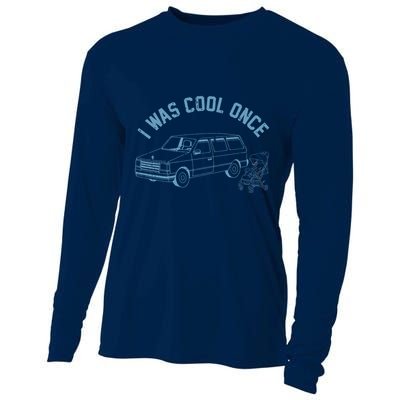 I Was Cool Once Retro Vintage Car Van Cooling Performance Long Sleeve Crew