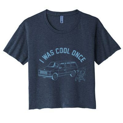 I Was Cool Once Retro Vintage Car Van Crop Top