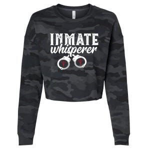 Inmate Whisperer Correctional Nurse Funny Nursing Gift Cropped Pullover Crew