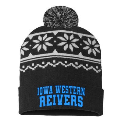 Iowa Western Community College Reivers 01 USA-Made Snowflake Beanie