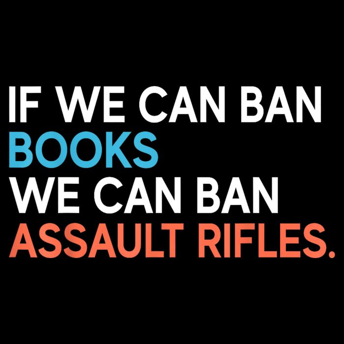 If We Can Ban Books We Can Ban Assault Rifles Full-Length Apron With Pockets