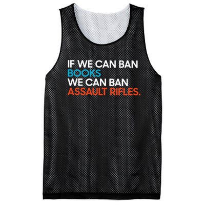 If We Can Ban Book We Can Ban Assault Rifles Mesh Reversible Basketball Jersey Tank