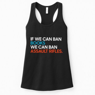 If We Can Ban Book We Can Ban Assault Rifles Womens Tank Top