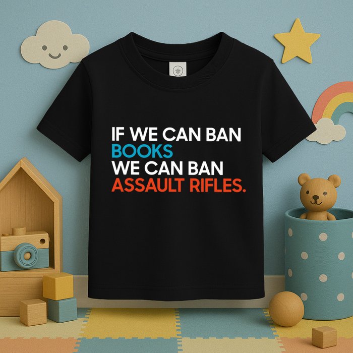 If We Can Ban Book We Can Ban Assault Rifles Toddler T-Shirt