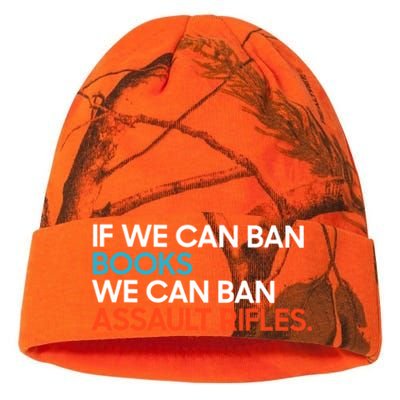 If We Can Ban Book We Can Ban Assault Rifles Kati Licensed 12" Camo Beanie