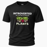 Introverted Willing Discuss Plants Lover Gardening Gardener Performance Shirt