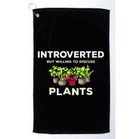 Introverted Willing Discuss Plants Lover Gardening Gardener Golf Towel