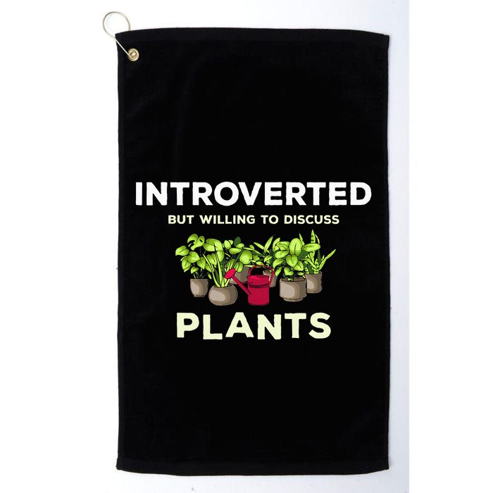 Introverted Willing Discuss Plants Lover Gardening Gardener Golf Towel